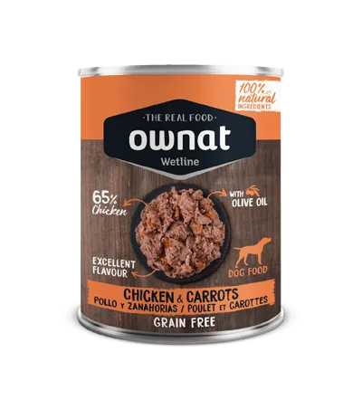 Ração Húmida para Cão Ownat Wetline Chicken with Carrots