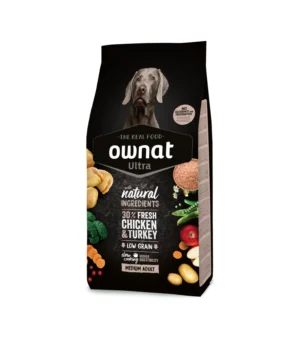 Ração para Cão Ownat Medium Adulto