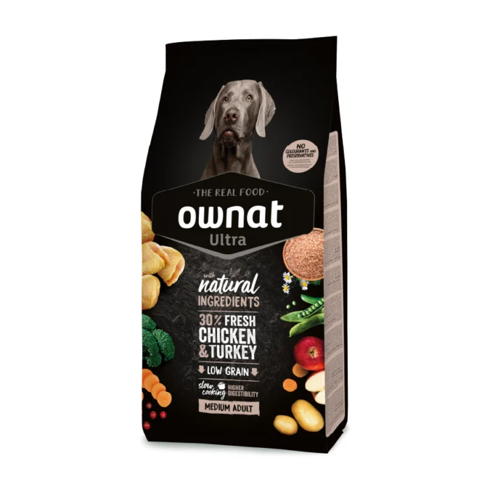 Ração para Cão Ownat Medium Adulto