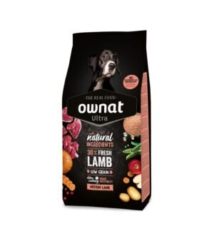 Ownat Ultra Medium Lamb & Rice Ração para Cão