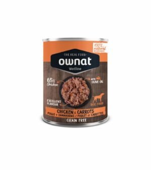 Ownat Wetline Chicken with Carrots Ração Húmida para Cão