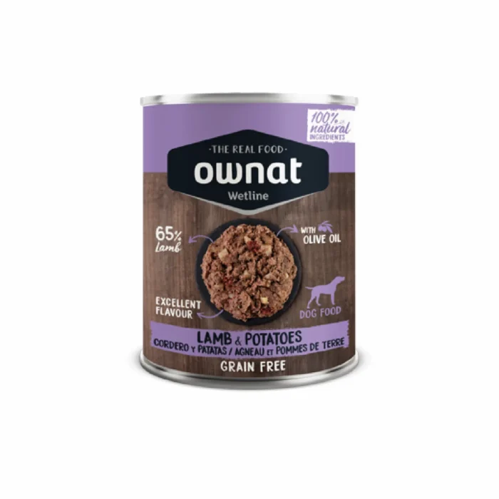 Ownat Wetline Lamb with Potatoes Ração Húmida para Cão
