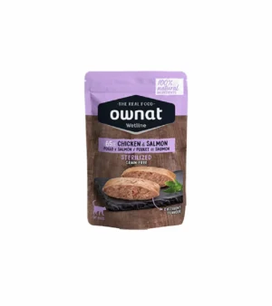 Ownat Wetline Sterilized Chicken & Salmon Ração Húmida para Gatos