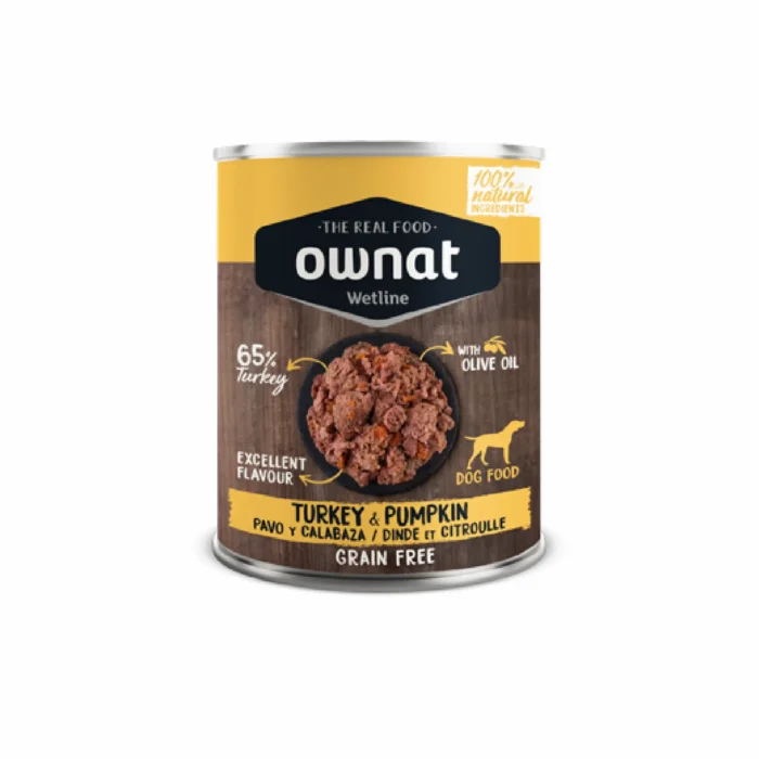 Ownat Wetline Turkey with Pumpkin Ração Húmida para Cão Ownat Wetline Turkey with Pumpkin Ração Húmida para Cão