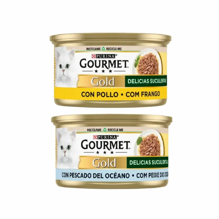 Ração Húmida para Gato Gourmet Gold Delicias Suculentas Ração Húmida para Gato Gourmet Gold Delicias Suculentas