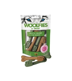 snack para cão Woolfies Escova de Dentes M