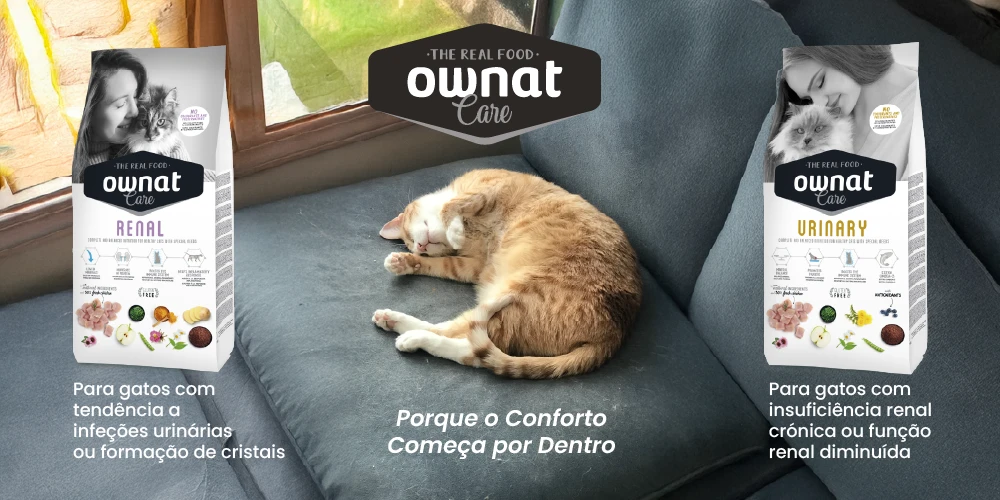 Ownat Care para gatos com problemas urinários