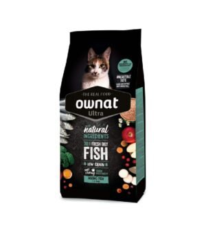 Ownat Ultra Ageing Peixe Ração para Gato