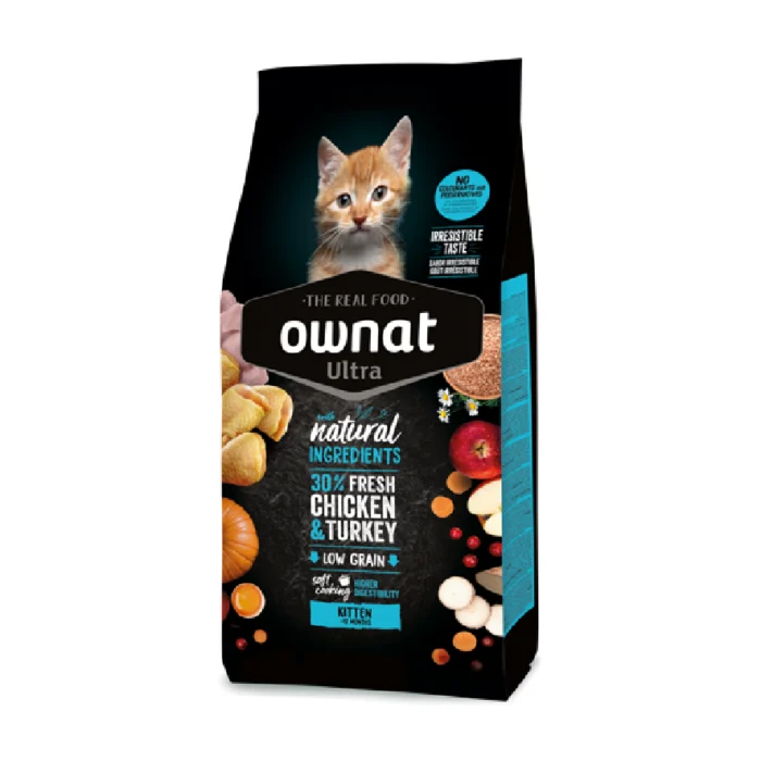 Ração para Gato Ownat Ultra Kitten