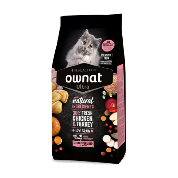 Ownat Ultra Kitten Esterilizado Ração para Gato Ownat Kitten Esterilizado