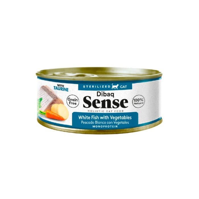 Ração Húmida para Gato Sense Esterilizado Peixe Branco e Vegetais