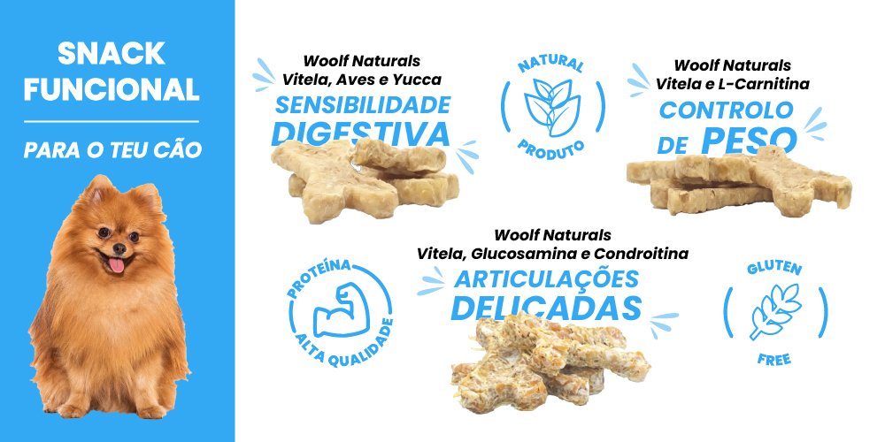Ossos para Cão Woolf Naturals