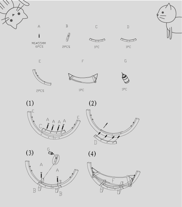 instruções de montagem Cama Siesta