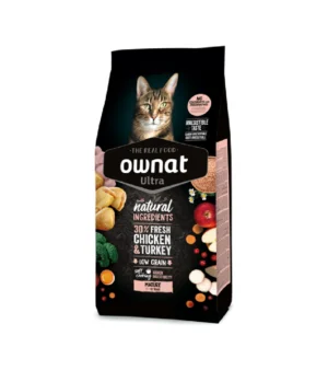 ração para gato ownat ultra mature