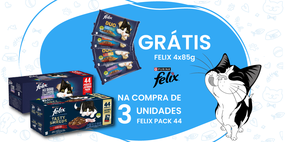 Promoção felix 3 unidades