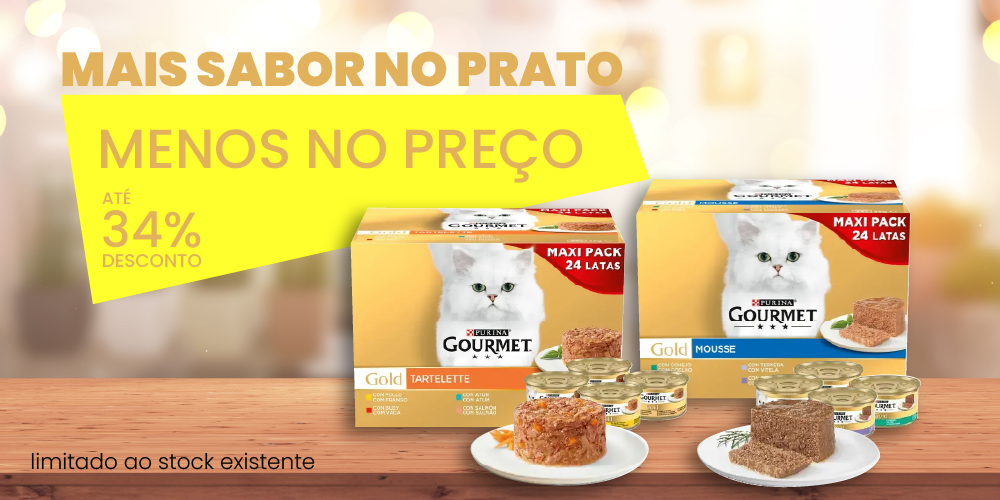 comida húmida gatos gourmet promoção