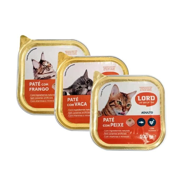 Lord Paté Gato 100gr Alimentação Húmida para Gato