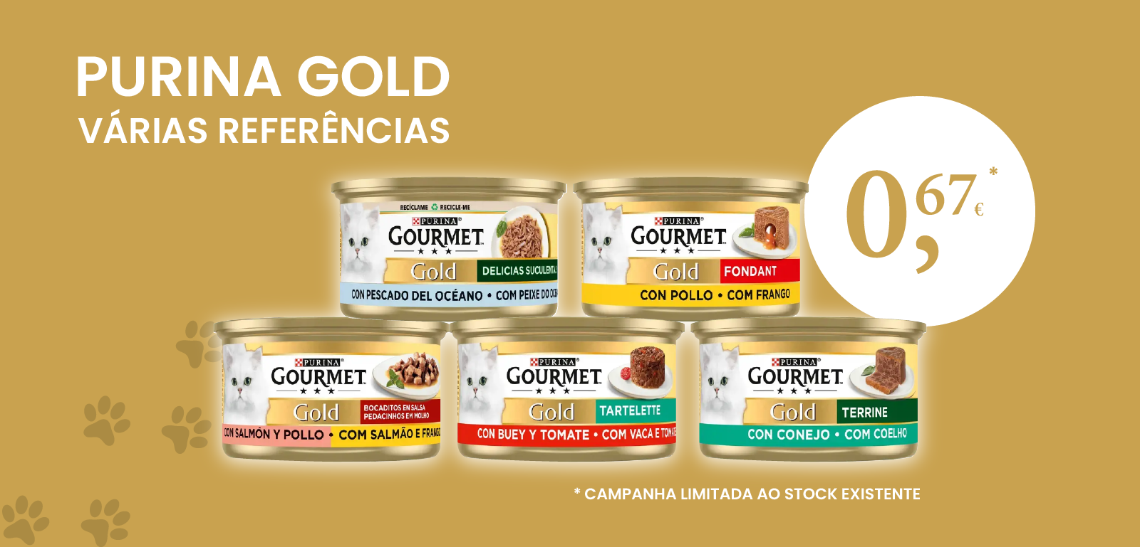 campanha promocional gourmet gold a 0,67€