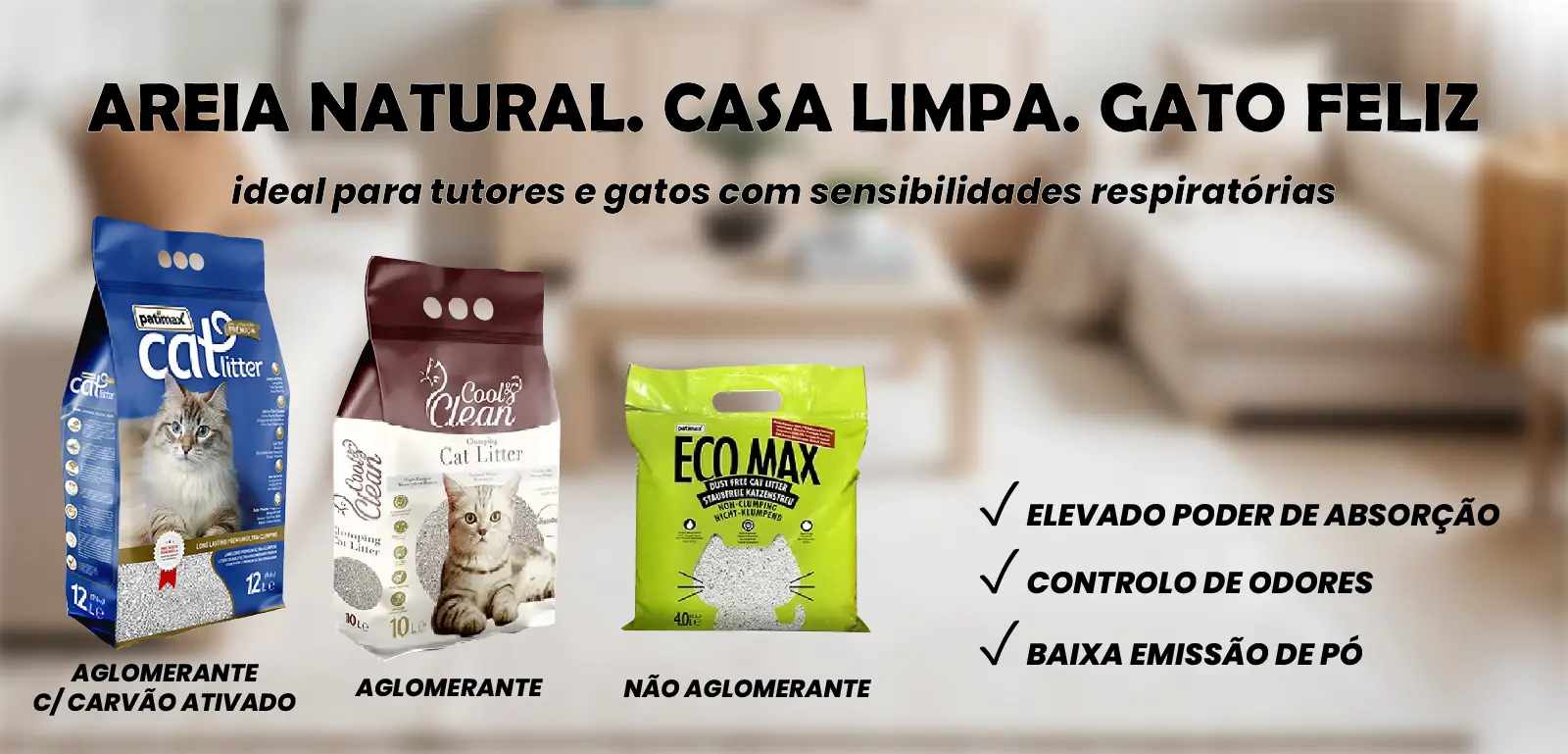 Areias Patimax 100% natural