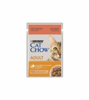 Ração Húmida Gato Cat Chow Vaca em Gelatina