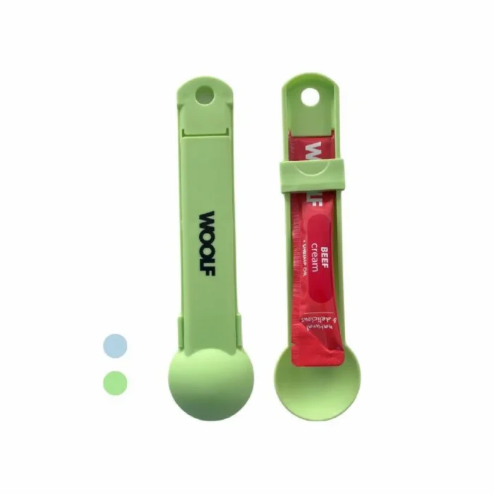 Colheres para Cremes Acessório para Gato Colheres para Cremes Woolf (cores disponíveis: azul e verde)