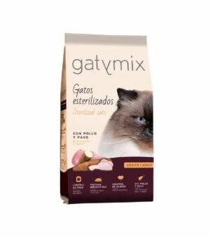 Gatymix Esterilizado Frango e Peru Ração para Gato