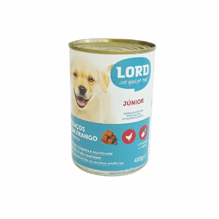 Ração Húmida para Cão Lord Cão Junior Frango em molho Ração Húmida para Cão Lord Cão Junior Frango em molho