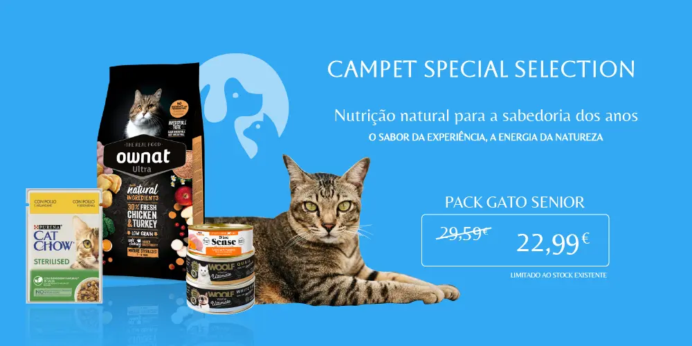 Campet Seleção Especial – Pack Natural para Gatos Senior