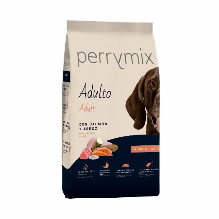 Perrymix Adulto Salmão e Arroz Ração para Cão