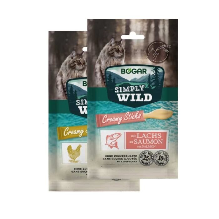 Bogar Simply Wild Creamy Sticks 5 x 15gr Snack para Gato