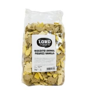 Lord Biscoito Animal Figures Vanilla 2Kg Snack para Cão