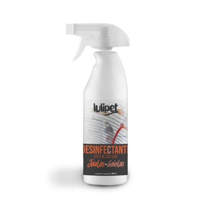 Lulipet Desinfetante Jaulas e Gaiolas 750ml Higiene para Aves