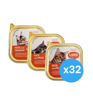 Pack Lord Paté Gato 100gr x 32 uni Alimentação Húmida para Gato