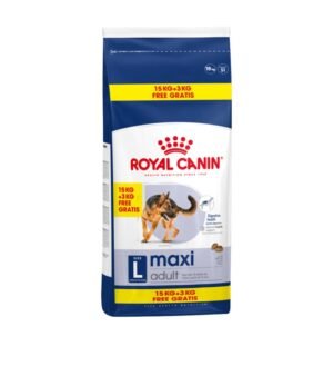 Royal Canin Maxi Adult 15kg + 3kg Oferta Ração para Cão