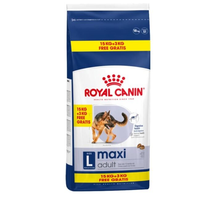 Royal Canin Maxi Adult 15kg + 3kg Oferta Ração para Cão