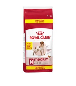 Royal Canin Medium Adult 15kg +3kg Oferta Ração para Cão